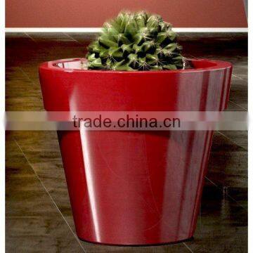 FO-306 Round Tapered Fiberglass Planter for Decoration photo-2