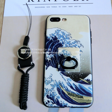 Pretty Soft Case Cover Silicone Mobile Phone Cases for IPhone7/7Plus/6/6s/6plus/6splus With Finger Ring Stand Holder photo-4