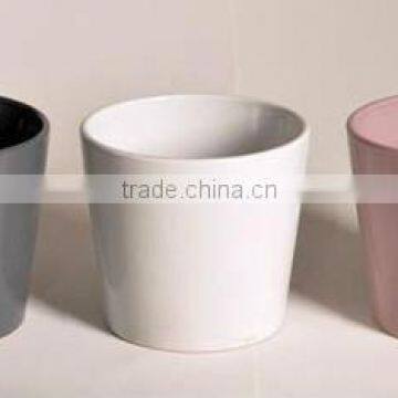 Flat-bottomed Ceramic Flower Pot