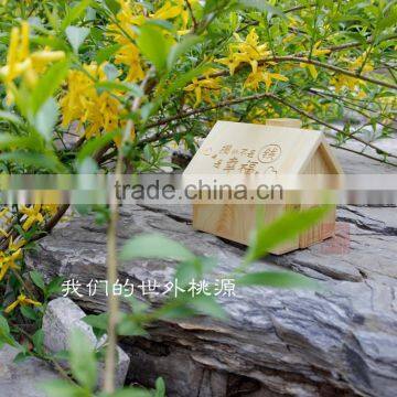 Decor House Wooden Present Money Box photo-3