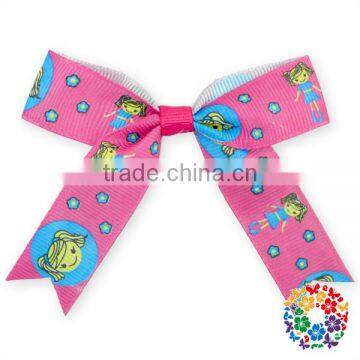 Wholesale Cheap Kids Barrettes Children Boutique Hair Accessories Grosgrain Ribbon Hair Bows Clip Fashion Girl Bowknot Hairpin photo-3