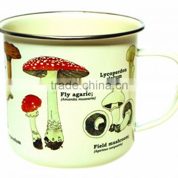 customized designs metal enamel mug