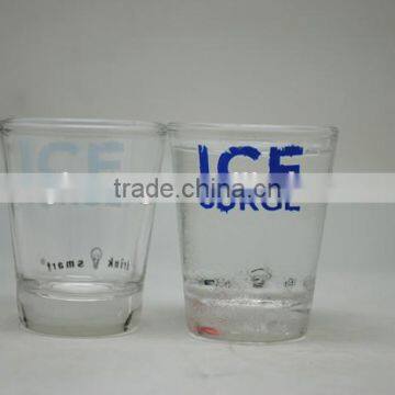 glass temperature cold color changing cup