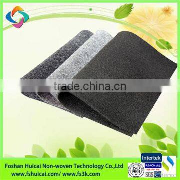 Black and Gray Color Non Woven 100% Polyester Speaker Carpet, Sound Box Carpet photo-2