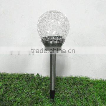 Crack Glass Metal Solar LED Garden Light Decoration photo-2