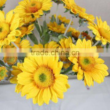 Enviroment-friendly Artificial Sunflowers Landscaping Flowers Decorative Sunlflowers Plants photo-3