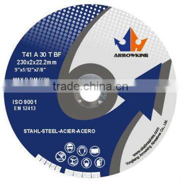 9" 230x2x22.2mmT41-Reinforced Fiber Resin Ultra-thin Cutting off Wheels for Metal