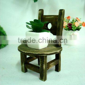 Mini wooden cart for flowers and plants