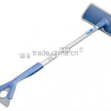 double head design to removal snow and frost long handle aluminum Pole ice scrpaer with shovel