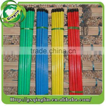 pvc coated wood handle with short plastic black cap made by Guigang factory