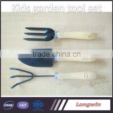 High quality kids garden tool set shovel fork and rake