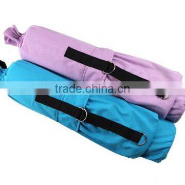 Large Capacity Drawstring Cotton Yoga Mat Bag for Shoulder Carring photo-3