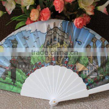 Spanish plastic promotion fan for gift