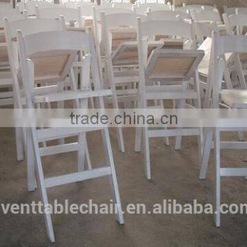 Factory Directly White Modern Wedding Folding Bar Stool Chair photo-2