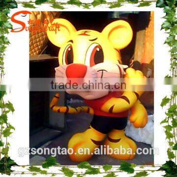 Outdoor Fiberglass Cartoon Artificial Fiberglass Panada Statue