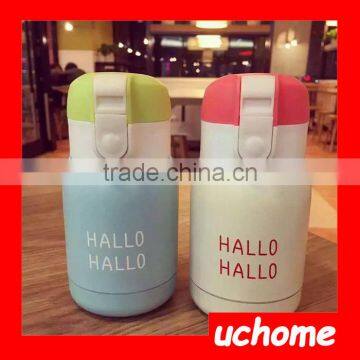 UCHOME Cute Travel Vacuum Mugs Stainless Steel Thermos Bottle Thermos Cup For Children Bouncing Thermos photo-2