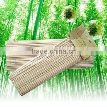 Flat bamboo sticks with natural green color