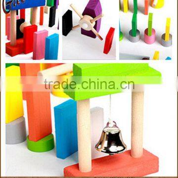 120pcs Adult Wooden Domino Racing Building Block Toy photo-3