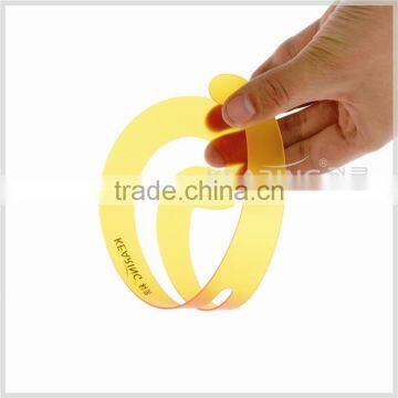 Shanghai Kearing Brand Yellow Transparent Drafting Template French Curves For Art photo-3