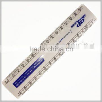 Kearing 150mm Camber Plastic Flat Oval Scale Ruler Straight Rulers for Engineering Measuring# 8504 photo-4