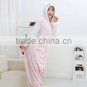 Flannel Cartoon Adult Animal Jumpsuit Animal Pajamas Jumpsuit Kitty Design photo-3