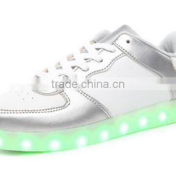 Jinjiang Led Light Usb Charge Shoes Rainbow Flashing Sneakers in Stock photo-3