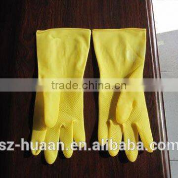 Popular Bicolor Long Sleeve Household Latex/rubber Gloves photo-3