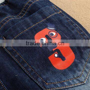 FASHION Mom and Bab Kids Wear 2015 Summer Navy Design Latest Cotton Short Jeans for Kids