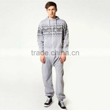 Winter custom made wholesale adult print onesie couple onesie