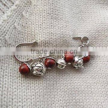 Vintage Style Small Charms Brooch Fashion Ethnic Beads Charms Brooch Pins for Sweater Accessories photo-2