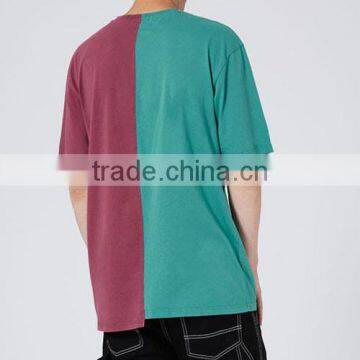 Custom Latest Men Asymmetric Personality Trend T - Shirts photo-3
