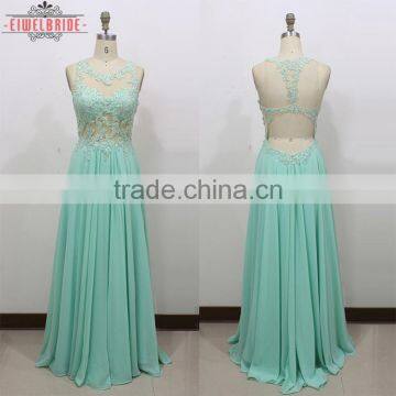 Custom Floor Length Long A line Chiffon Evening Dress