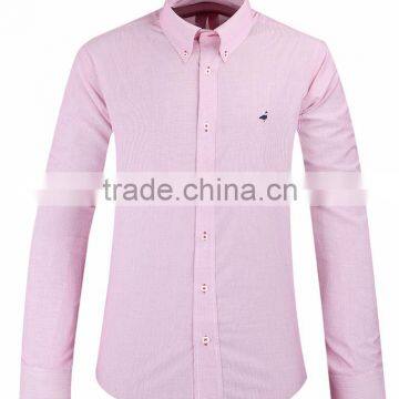 2017 Small Checks Men's Long Sleeve Button-down Collar Casual Shirt photo-2