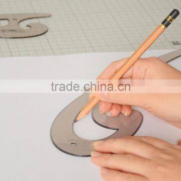 Transparent Plastic Cloud Pattern French Curve For Painting photo-4