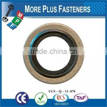 Made in Taiwan Bonded 18 8 Stainless Steel Flush Valve Base Metric Dowty Type Bonded Sealing Washer Steel photo-4