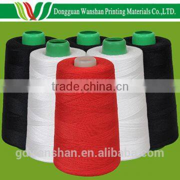 Elastic 100 polyester embroidery cotton crochet spun thread for hardback lining packaging