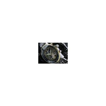Months Jaragar Tourbillon Automatic Watch 20mm Strap Width For Men