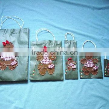 Modern new products bow decoration wine organza bags