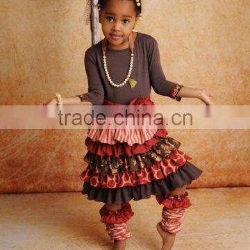 cute multi ruffle girls wholesale boutique clothes