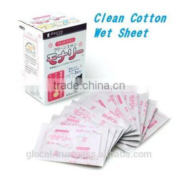 Clean Cotton wet wipe Two-fold, 2 sheets (20 packs) Wholesale