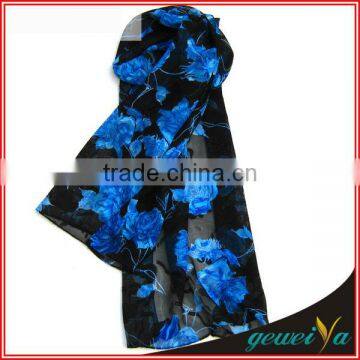 Fashion Artwork Custom Silk Scarf Printing