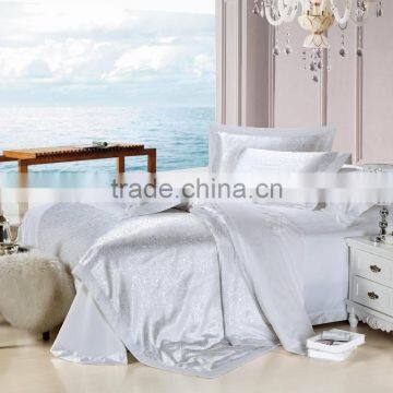 Luxury White Silk Bedding Set Silk Satin Bedspreads 100% Silk