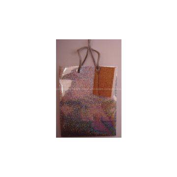 small hologram gift bag-silver