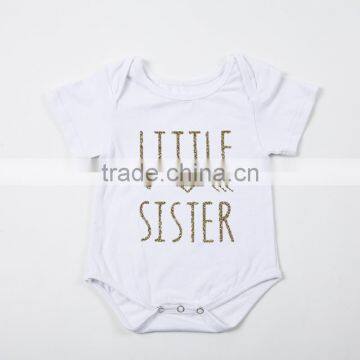 Summer 13 Colors Solid Color Gold Stamp Letters Designs Toddler Rompers For 0-24 Months In Stock photo-5