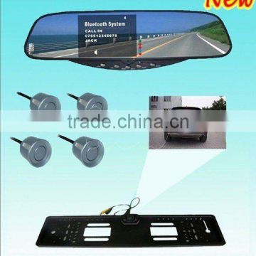 3.5inch rear mirror monitor car audio system with reverse camera -RD728C4