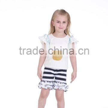 Wholesale Blank Baby Clothes Toddler Summer Pants Girls Icing Ruffle Shorts photo-2