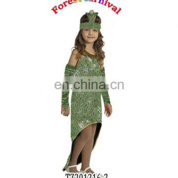 TZ201316-3 little girl snake costume