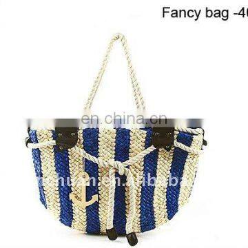 Fashion natural handmade straw bags