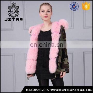 High quality reasonable price plus size rabbit fur coat for women