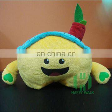 HI CE Customied plush yellow house toy for sale